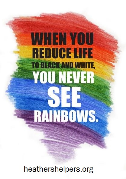 See rainbows.